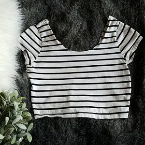 Striped Crop Top
